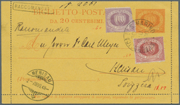 26912 Italien: 1808/1920, Italian Area, Lot Of Seven Better Entires (single Lots), Comprising San Marino U - Marcofilie