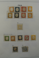 26928 Italien: 1861-1975. MNH, Mint Hinged And Used Collection Italy 1861-1975 In 2 Davo Cristal Albums An - Marcophilie