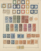 26934 Italien: 1861/1911, Used And Mint Collection On Ancient Schaubek Album Pages, Comprising A Marvellou - Marcophilie