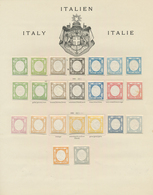 26936 Italien: 1861, Issue For The Neapolitan Province, A Splendid Mint Collection Of 23 Stamps In Bright - Marcophilie