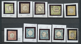 26937 Italien: 1861, Gestempeltes Lot Von 10 Werten Der Ausgabe In Grana-Währung Für Das Ehemalige Königre - Marcophilie