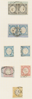 26938 Italien: 1861, Issue For The Neapolitan Province, Petty Used Collection Of Nine Stamps (incl. Two Ho - Storia Postale