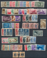 26949 Italien: 1863/1941, Used Assortment Of Apparently Only Complete Issues Incl. Better Sets Like Sass. - Marcophilie