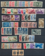 26949 Italien: 1863/1941, Used Assortment Of Apparently Only Complete Issues Incl. Better Sets Like Sass. - Storia Postale