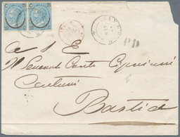 26957 Italien: 1880/1895 (ca.), 7 Gemeindebriefe Mit Verschiedenen Frankaturen, Stempeln Und Adressaten, A - Marcophilie