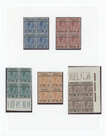 26961 Italien: 1890, Revaluation Overprints On Parcel Stamps, 2c. On 20c. To 2c. On 1.75l., Five Values As - Marcophilie