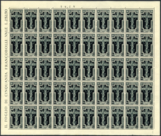 26993 Italien: 1933, "ANNO SANTO" Complete Set Of 7 Values In Complete Sheets Of 50 With Margins, Mint Nev - Marcophilie