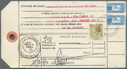 27012 Italien: 1950/1980 240+ Letters, Packet Cards, Post Cards, Post Forms (many Of Them Franked), Avis D - Marcophilie