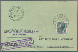 27014 Italien: 1950/1980 (ca) 70 Letters/post Cards/Avisio Der Reception/Printed Matter/ ... All Single Fr - Marcophilie