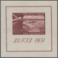 27054 Jugoslawien: 1900/1951 (ca.), Yugoslavia And Some Area, Mainly U/m Assortment On Stocksheet Incl. Be - Lettres & Documents