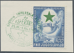 27085 Jugoslawien: 1944/1981, Used Collection In A Binder, Apparently More Or Less Complete (also Official - Lettres & Documents