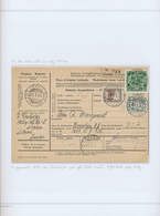 27167 Lettland: 1927/1937, 8 Highly Franked International Parcel Cards. According To Hofmann Handbook Type - Lettland