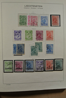 27180 Liechtenstein: 1912-1999. Mint/used/mint Never Hinged Collection, Reasonably Complete Incl. Many Goo - Lettres & Documents