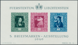 27183 Liechtenstein: 1912/1979 (ca.), Dubletten Chronologisch Geordnet Im Lagerbuch Mit Schwerpunkt Im Mod - Storia Postale