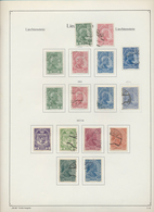 27184 Liechtenstein: 1912/1976, Sauber Gestempelte Sammlung Auf KA/BE-Vordruck, Ab MiNr. 1/3 Mit 3 Serien - Lettres & Documents