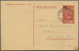 27201 Liechtenstein: 1918/1960, Netter Sammlungsposten Von über 100 Briefen Und Ganzsachen, Dabei Bessere - Storia Postale