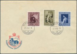 27214 Liechtenstein: 1940/1960, Sammlung Von 30 Verschiedenen FDCs, Dabei U.a. MiNr. 268/76, Block 5, 285/ - Briefe U. Dokumente