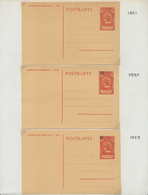 27234 Liechtenstein - Ganzsachen: 1918/1987, Saubere Sammlung Mit Ca.80 Ungebrauchten Ganzsachenkarten, Da - Postwaardestukken