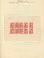 27260 Luxemburg: 1852/1970 (ca.), Sammlung Im Scott-Vordruckalbum Mit Schönem Teil Klassik Einschließlich - Autres & Non Classés