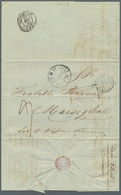 27293 Malta: 1845/1864, Collection Of 48 Stampless Lettersheets From And (mainly) To Malta, Showing A Good - Malta