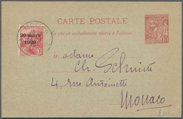 27339 Monaco: 1809/1920, Group Of Four Better Entires, From Pre-philately (inlc. 1839 Menton Cover), Attra - Ongebruikt