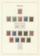 27344 Monaco: 1885/1980, Mainly Mint Collection On Lighthouse Album Pages, From 1st Issue, 1919 War Orphan - Ongebruikt