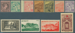 27349 Monaco: 1885/1951, POSTFRISCHE TOP-SAMMLUNG Auf Lindner-Falzlos-T-Vordruckblättern, In Den Hauptnumm - Neufs