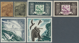 27359 Monaco: 1919/1955, Mint Lot Of Better Issues, E.g. 1919 War Orphan's 2c. To 1fr., 1938 Souvenir Shee - Ongebruikt