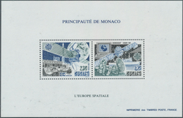 27384 Monaco: 1991, Europa-CEPT 'European Space Travel' In A Lot With 90 (!) Special Miniature Sheets, Min - Ongebruikt