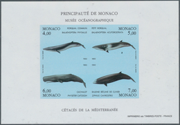 27390 Monaco: 1993, Whales (2nd. Issue) In A Lot With 17 IMPERFORATE Miniature Sheets, Mint Never Hinged A - Ongebruikt