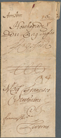 27404 Niederlande - Vorphilatelie: 1671/1698, 14 Frühe Komplette Faltbriefe Von Amsterdam Nach Livorno/Ita - ...-1852 Préphilatélie