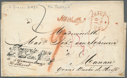 27408 Niederlande - Vorphilatelie: 1733/1862, Partie Von Knapp 40 Grenzüberschreitetenden Briefen Vom Und - ...-1852 Vorläufer