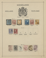 27426 Niederlande: 1852/1985, Mint And Used Basic Collection In A Binder, From 1st Issue, Wilhelmina 2.50g - Lettres & Documents