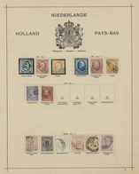 27426 Niederlande: 1852/1985, Mint And Used Basic Collection In A Binder, From 1st Issue, Wilhelmina 2.50g - Storia Postale