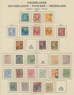 27432 Niederlande: 1852/1950 Ca., Gestempelte Grundstocksammlung Lückenhaft Im Schaubek Vordruckalbum - Lettres & Documents