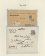 27460 Niederlande: 1925/1946, Specialized Exhibition Collection "postal Rates" With 78 Covers, Comprising - Lettres & Documents