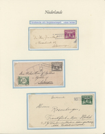 27505 Niederlande - Stempel: 1925/1940 Ca., EXPERIMENTAL RUBBER POSTMARKS, Extensive And Almost Complete C - Poststempels/ Marcofilie