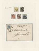 27562 Österreich: 1850/1920, Meist Gestempelte Sammlung Auf Albenblättern (plus Weiteres Material Auf Stec - Neufs
