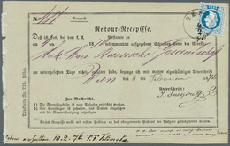 27575 Österreich: 1857/1897, Interessante Sammlung Von 22 Postanweisungen Und Paketkarten Mit Meist Versch - Ongebruikt