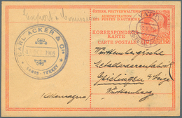 27644 Österreichische Post In Der Levante: 1866/1918, 22 Belege Ohne Constantinpel Und Smyrna, Dabei U. A. - Levante-Marken