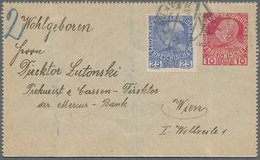 27659 Österreich - Ganzsachen: 1879/1914, ROHRPOST-Ganzsachen, Interessante Sammlung Mit Ca.40 Gebrauchten - Sonstige & Ohne Zuordnung