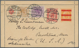 27662 Österreich - Ganzsachen: 1886/1932, Interessante Slg. Mit Ca. 50 Gebrauchten Ganzsachen-KARTENBRIEFE - Autres & Non Classés