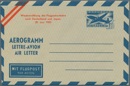 27664 Österreich - Ganzsachen: 1952/95, Sammlung Mit 50 Ungebrauchten Aerogrammen Dabei Unterschiedl. Type - Altri & Non Classificati