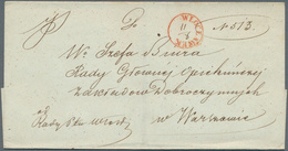 27701 Polen - Vorphilatelie: 1840/1860 Ca., Lot With Ca.50 Entire Letters, Comprising Many Different Postm - ...-1860 Prefilatelia