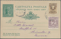 27942 San Marino: 1889/1992, Sammlung Mit über 140 Ganzsachen (Postkarten, Kartenbriefe, Aerogramme, SST), - Nuovi