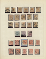 27973 Schweden: 1855/1872, Collection Of 95 Stamps On Album Pages, Showing Some Specialisation Incl. Colou - Ongebruikt