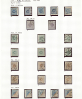 28001 Schweden - Dienstmarken: 1874/1877, Specialised Collection Of 1st Issue (Michel Nos. 1/10, Facit Nos - Dienstmarken