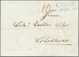 28011 Schweiz: 1839-1900: Lot Mit 36 Briefen Und Karten, Dabei 4 Vorphilabriefe, Sonst Meist Mit Einfachen - Ungebraucht