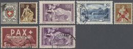 28024 Schweiz: 1850/1965 (ca.), Sammlung Auf Losen Vordruckseiten, In 3 Alben, In Tüten Und Auf Steckkarte - Neufs