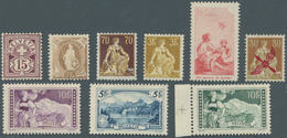 28059 Schweiz: 1900-1951: Umfangreiche Sammlung Von Marken Und Blocks, Ganz überwiegend Postfrisch, Wenige - Nuovi